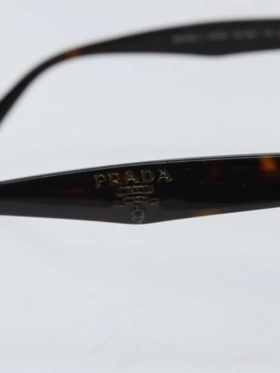 PRADA Sunglasses plastic Brown Auth bs33301